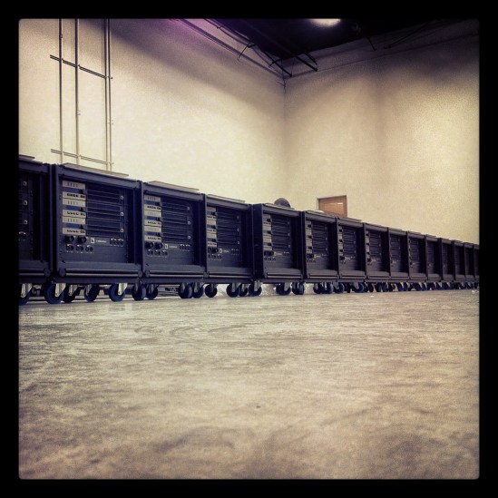 Lining up the little soldiers to give them their name tags and numbers...