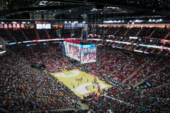 Toyota Center L-Acoustics install